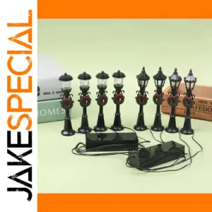 4Pcs Mini Christmas Street Light Models
