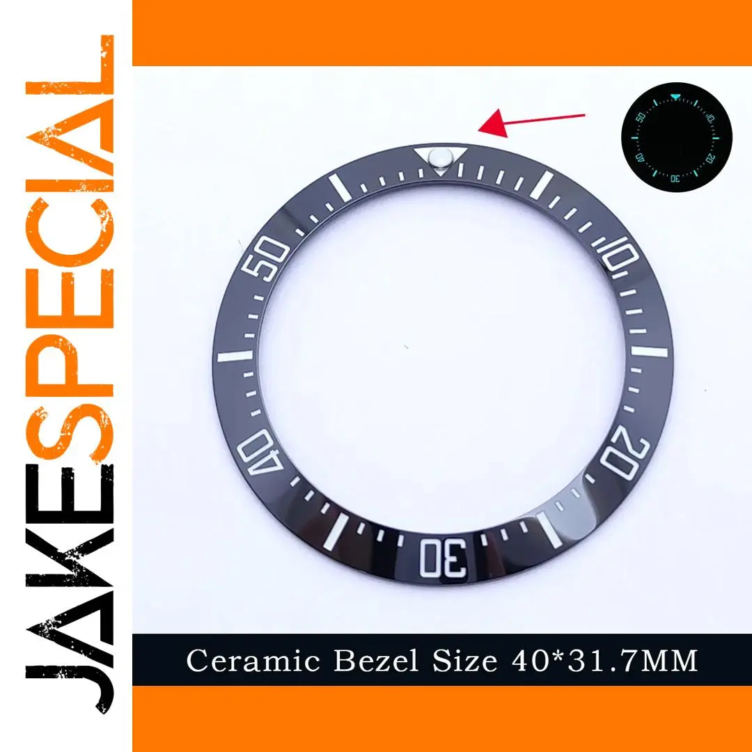 40mm Blue-Green Luminous Ceramic Watch Bezel 1 40mm Blue-Green Luminous Ceramic Watch Bezel