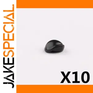 Black Helmet Accessory for Minifigures X10 Pack
