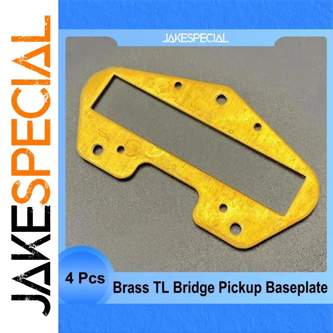 Brass Pickup Baseplates Set for TL Bridge Pickups 1 Brass Pickup Baseplates Set for TL Bridge Pickups