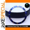 Vibrant Blue Aluminum/Ceramic Watch Bezel Insert