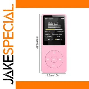 Stylish Pink Bluetooth MP4 Player with Screen