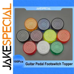 Colorful Plastic Footswitch Toppers Set of 100
