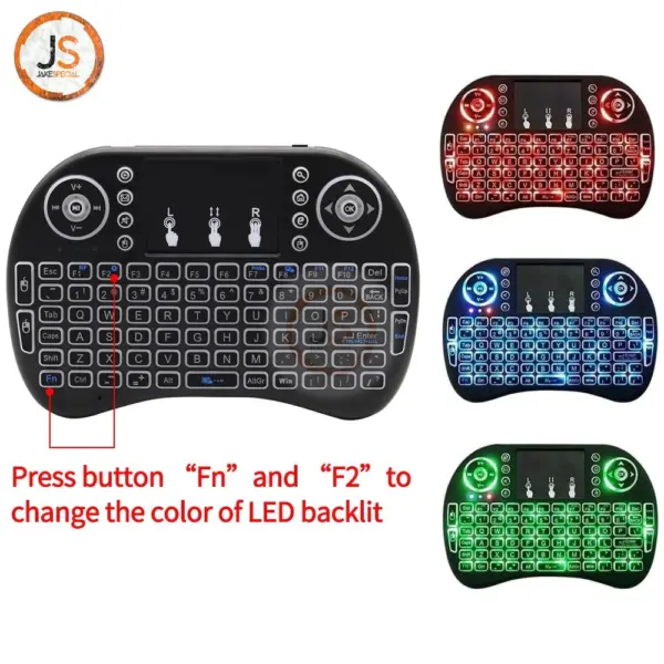 Compact Mini Wireless Keyboard with Touchpad - Image 3