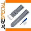 Premium Silicone Watch Band in Grey Silver