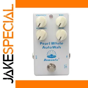 Demonfx Pearl White AutoWah Effects Pedal