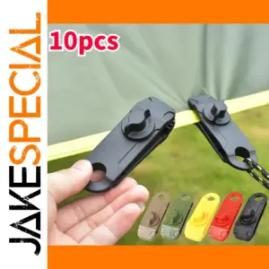 10 Pack Camping Tent Shark Clips for Secure Setup