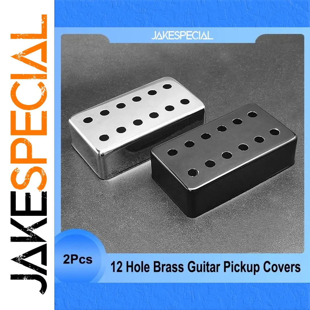 Brass Humbucker Pickup Covers for Guitar 2Pcs 1 Brass Humbucker Pickup Covers for Guitar 2Pcs