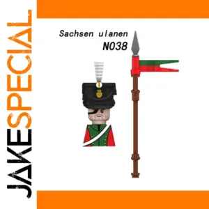 Napoleonic Soldier Minifigure with Weapon Accessory