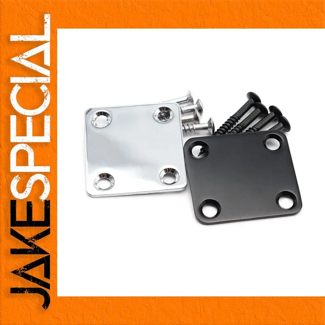 Mini Electric Guitar Neck Plate with Screws 1 Mini Electric Guitar Neck Plate with Screws