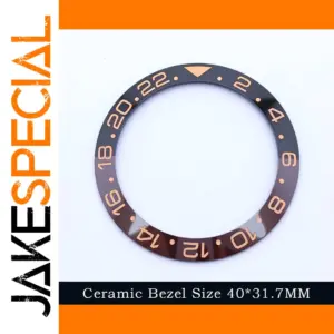 40mm Sloping Blue-Green Ceramic GMT Bezel Replacement