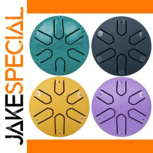6-Tone Mini Steel Tongue Drum with Mallets