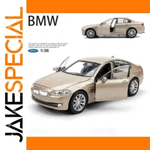 WELLY 1:36 BMW 535 Diecast Model Car Gold