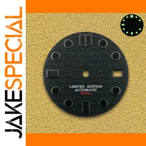 NH35/NH36 Compatible Dial 28.5mm Black S Logo
