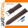 Genuine Leather Watch Strap 18mm Dark Brown