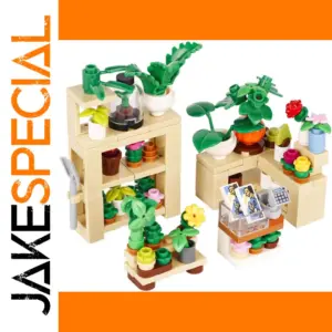 Miniature Plant Shop Scene with Accessories
