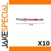 Translucent Pink Laser Sword Set of 10