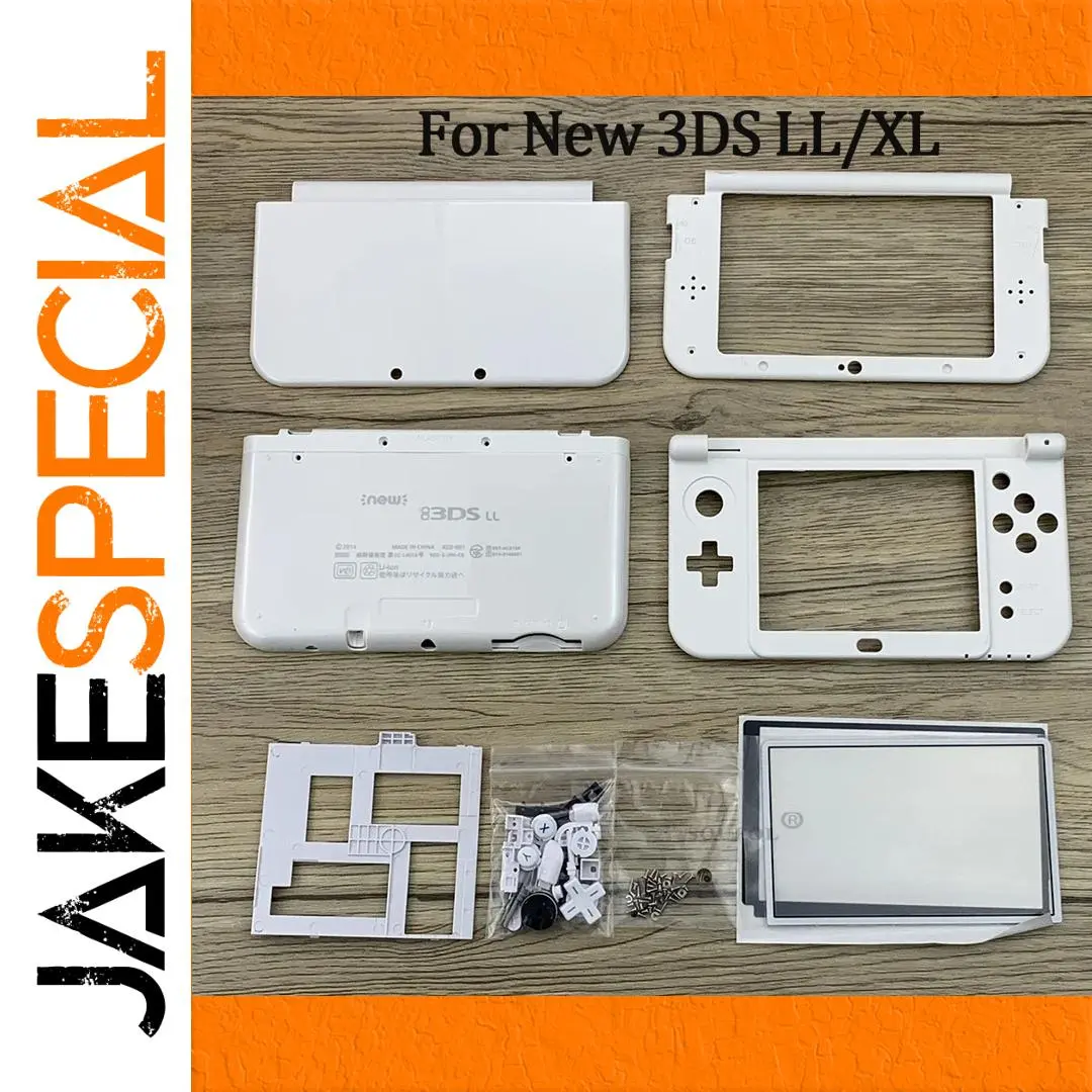 White Replacement Shell Set for New 3DS XL/LL 1 White Replacement Shell Set for New 3DS XL/LL