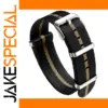Black Nylon Watch Band 20mm 22mm for Traditional Watches