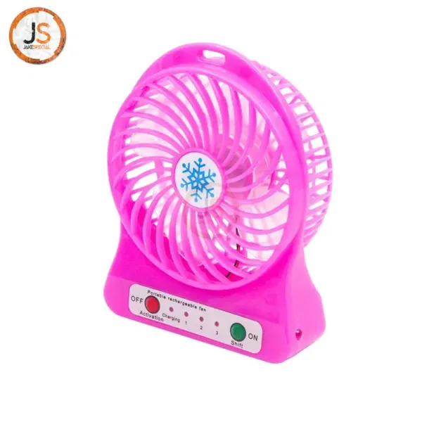 Mini Portable Handheld Fan with LED Light - Image 3