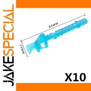 Translucent Blue Laser Rifle Accessory Set X10