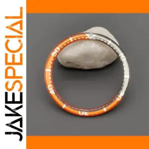 Orange Flat Bezel Insert for SKX 6105 6309