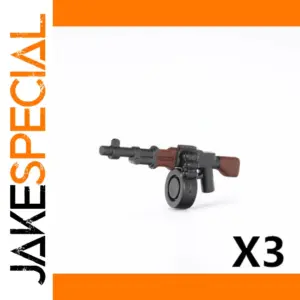Building Block Soldier Submachine Gun Accessory x3