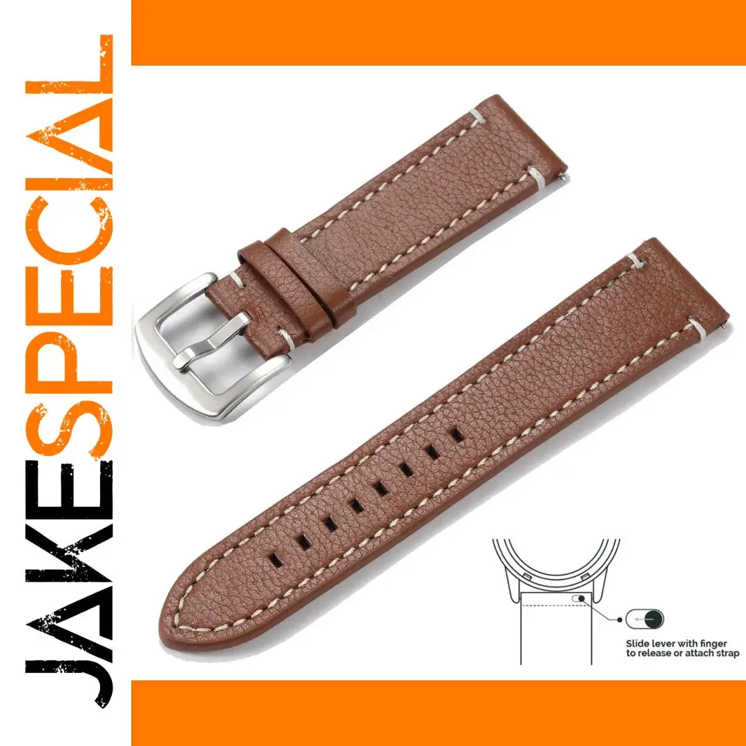 Vintage Genuine Leather Watchband 22cm Adjustable 1 Vintage Genuine Leather Watchband 22cm Adjustable
