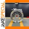 1/5 Scale Silver Aluminum Car Wheel Model
