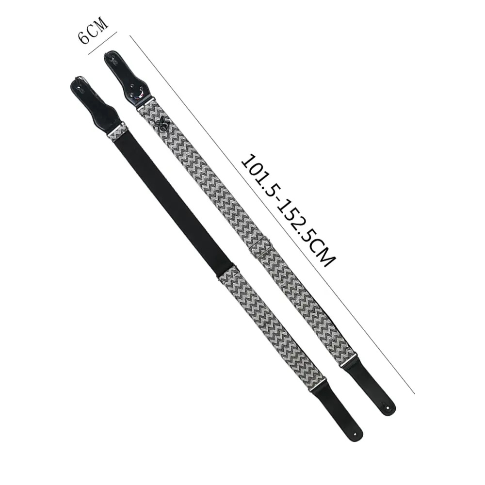 Herringbone Pattern Electric Guitar Strap 4 Herringbone Pattern Electric Guitar Strap - Image 4