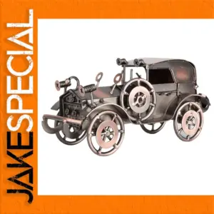 2PCS Iron Vintage Car Model in Dark Brown