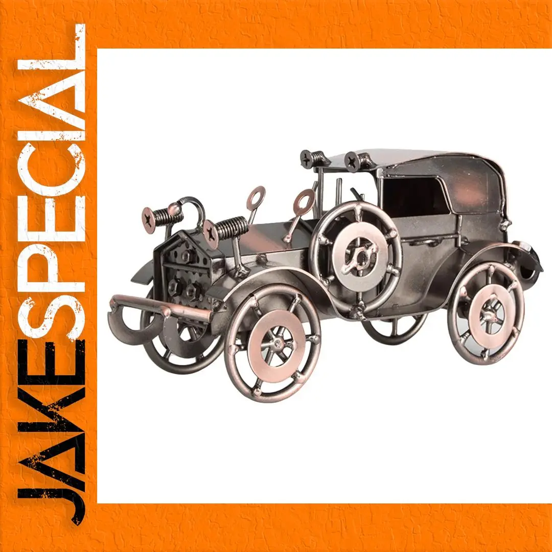 2PCS Iron Vintage Car Model in Dark Brown 1 2PCS Iron Vintage Car Model in Dark Brown