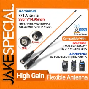 ABBREE Dual Band Walkie Talkie Antenna 771