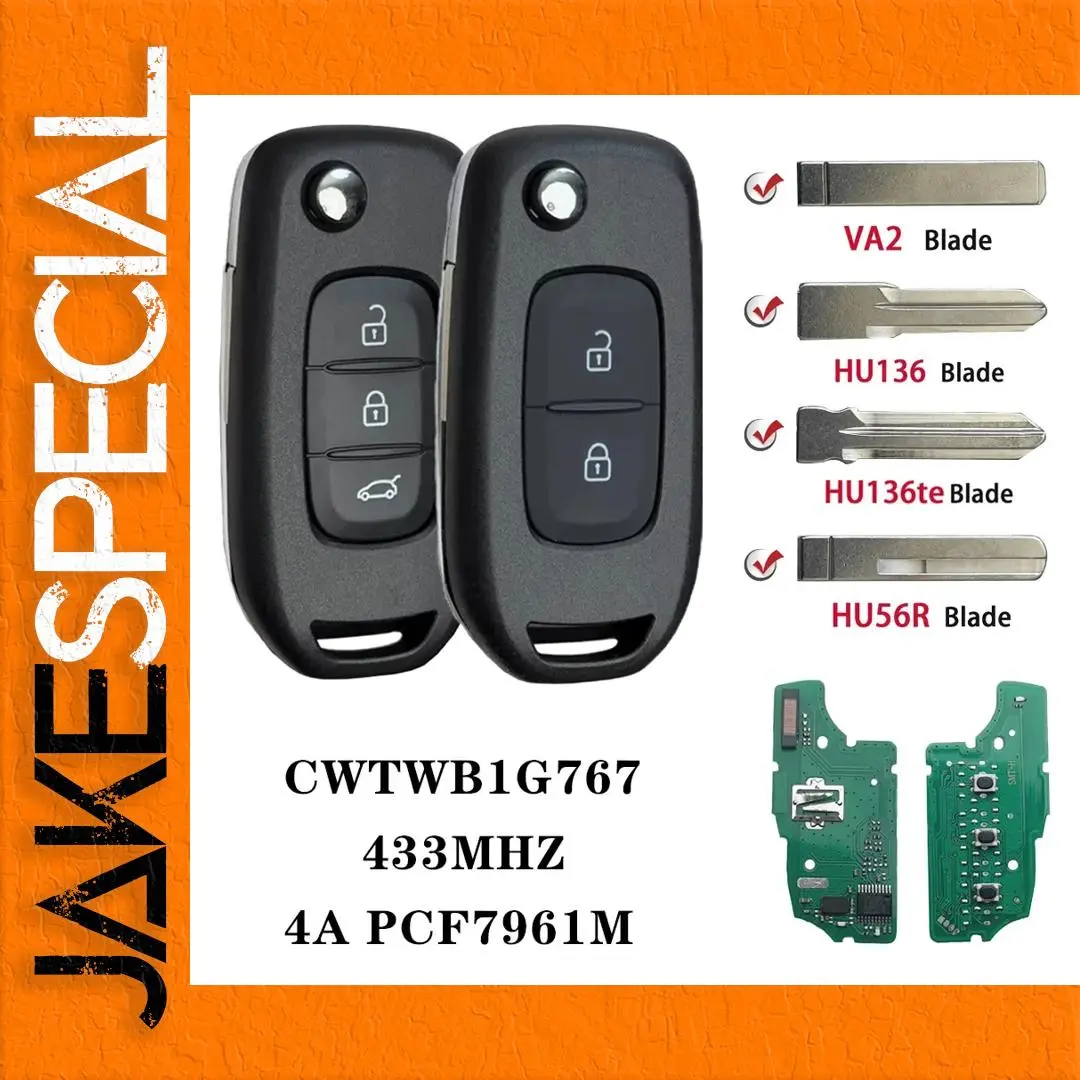 Smart Flip Car Key for Renault and Dacia 1 Smart Flip Car Key for Renault and Dacia