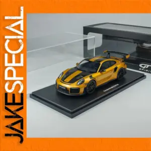 1:18 Scale Porsche 911 GT2RS Model in Yellow