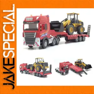 1:50 Flatbed Trailer with Engineering Loader