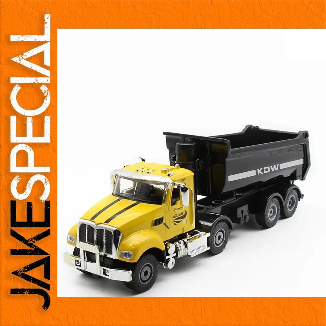 1:50 Scale Die-Cast Yellow Dump Truck Model 1 1:50 Scale Die-Cast Yellow Dump Truck Model