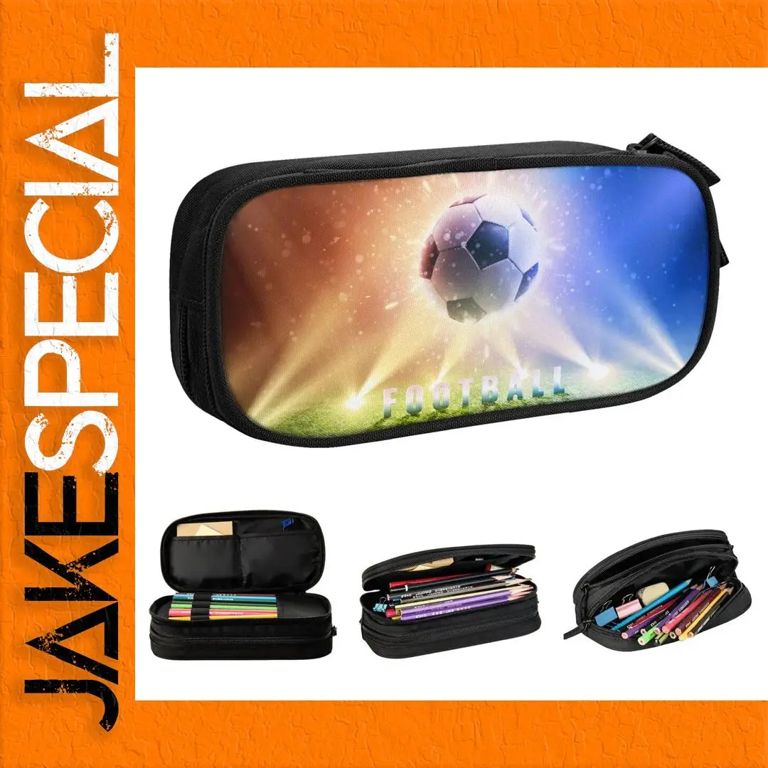 Soccer Graphic Leather Pencil Case 1 Soccer Graphic Leather Pencil Case