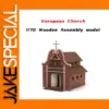 1/72 Scale European Church Wooden Puzzle Model