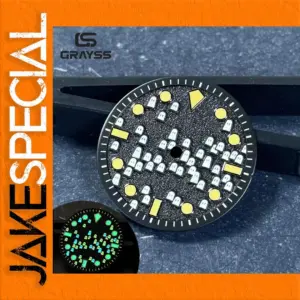 50-FATHOMS 3D Ghost Retro Watch Dial 28.5mm