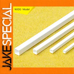 Set of 10 ABS Hollow Square Tubes 25cm
