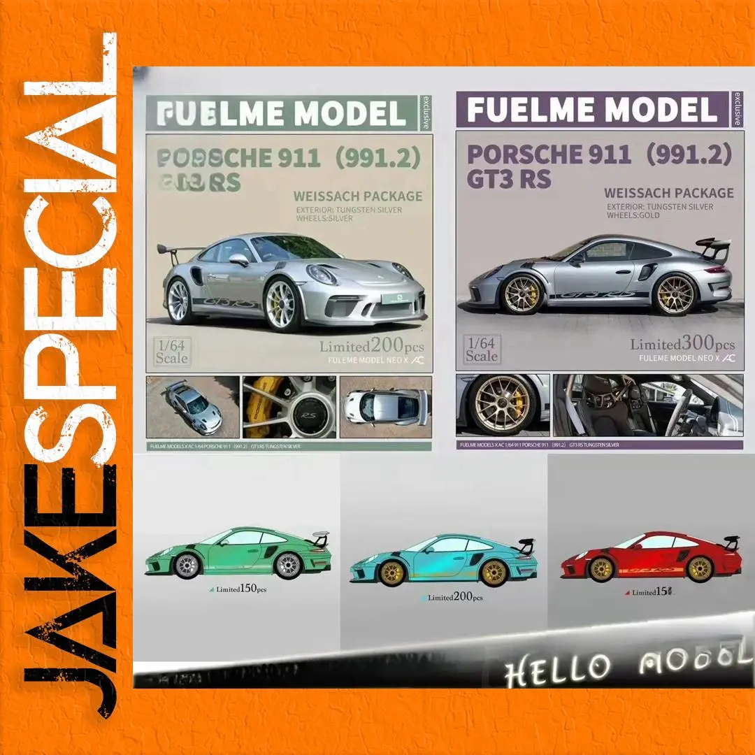 Porsche 991.2 GT3 RS 1:64 Scale Model 1 Porsche 991.2 GT3 RS 1:64 Scale Model