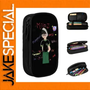 Creative Rapper Milo J Leather Pencil Case