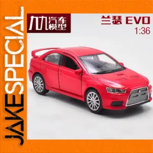 Welly 1:36 Lancer EVO Alloy Car Model Red