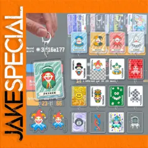 Vibrant Video Game Keychains Set