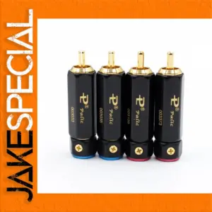 8PCS RCA Lotus Plug Audio Connectors Set