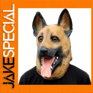 Realistic German Shepherd Dog Head Mask