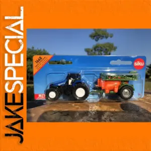 1:87 Scale Blue Alloy Farm Tractor Model