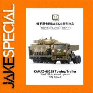 Kamaz 65225 Towing Trailer 1/72 Scale Model