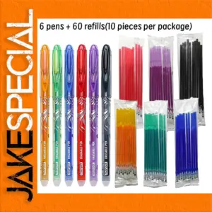 66-Piece Erasable Gel Pen Set with Refills